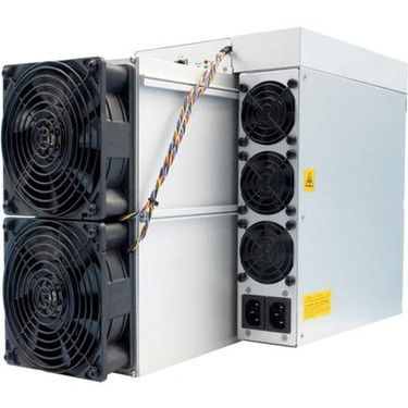A farm of mining rigs processing calculations